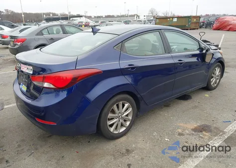 2014 Hyundai Elantra Se из США, поврежденный, VIN 5NPDH4AE0EH511360